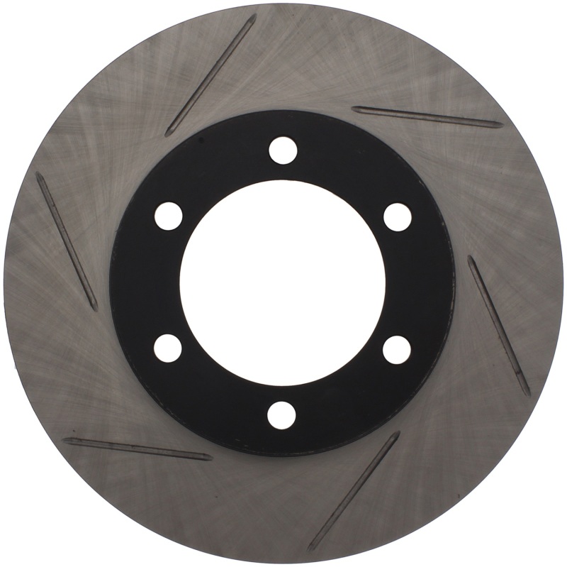 Toyota Sequoia Brake Rotor (1) - Front Right - Stoptech - Slotted Sport - Black - `01-`07