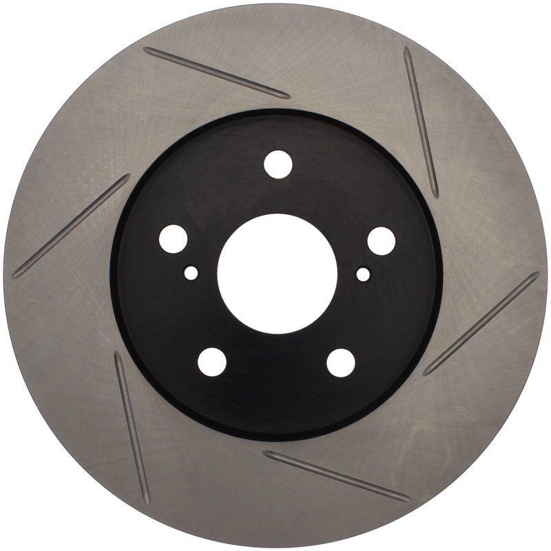 Toyota Sienna Brake Rotor (1) - Front Right - Stoptech - Slotted Sport Rotor - Black - `04-`10