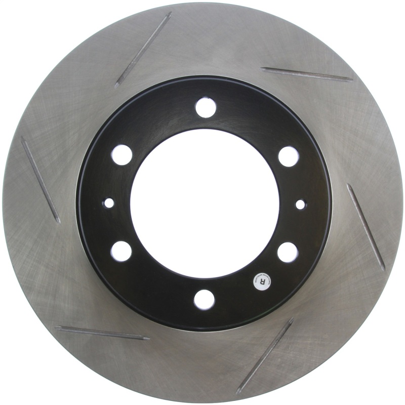 Toyota 4Runner Brake Rotor (1) - Front Right - Stoptech - Slotted Sport - Black - `03-`09