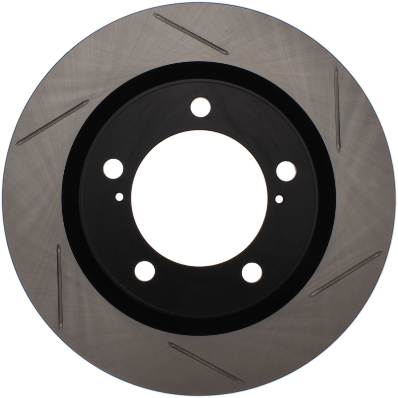 Toyota Land Cruiser Brake Rotor (1) - Front Left - Stoptech - Slotted Sport - Black - `16-`19