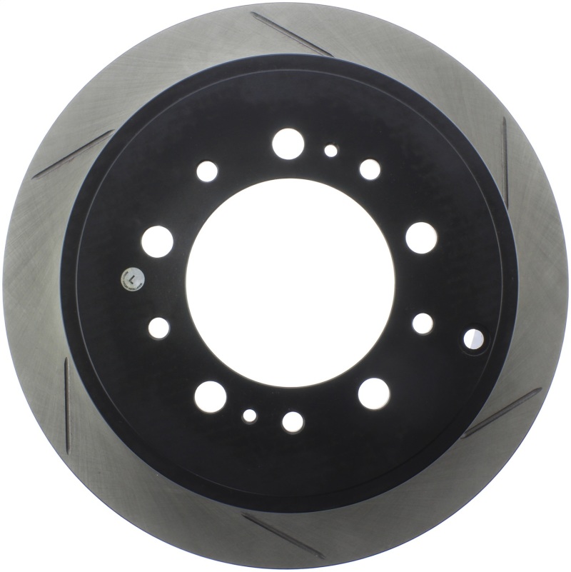 Toyota Sequoia Brake Rotor (1) - Left Rear - Stoptech - Slotted Cryo - Black - `08-`19