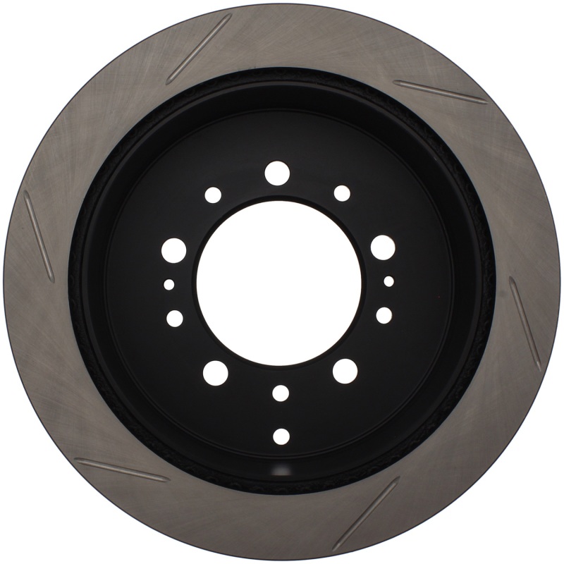 Toyota Sequoia Brake Rotor (1) - Rear Left - Stoptech - Slotted Sport - Black - `08-`19