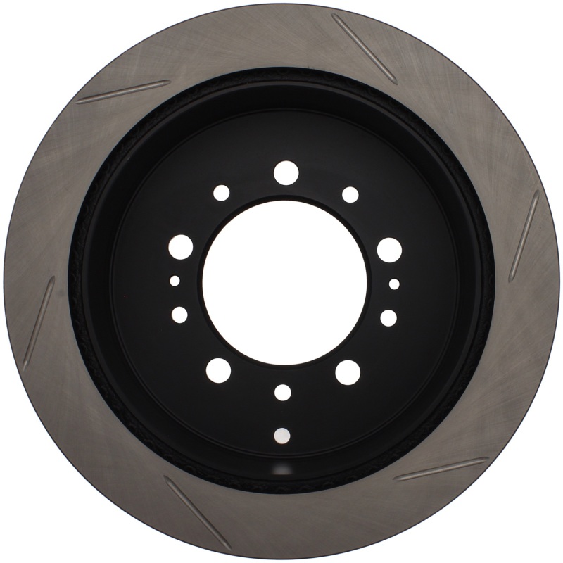 Toyota Land Cruiser Brake Rotor (1) - Rear Right - Stoptech - Slotted - Black - `08-`19
