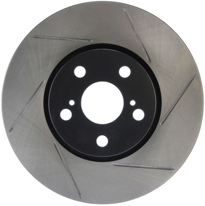 Scion xD Brake Rotor (1) - Front Left - Stoptech - Slotted Sport - Black - `08-`14