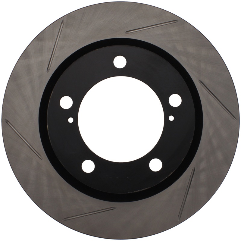 Lexus LX570 Brake Rotor (1) - Front Right - Stoptech - Slotted Sport - Black - `08-`16 Lexus LX570 Brake Rotor (1) - Front Right - Stoptech - Slotted Sport - Black - `08-`16