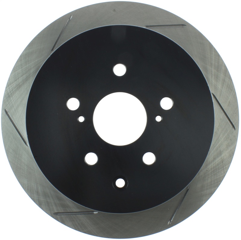 Toyota Sienna Brake Rotor (1) - Rear Right - Stoptech - Slotted Sport - Black - `11-`20