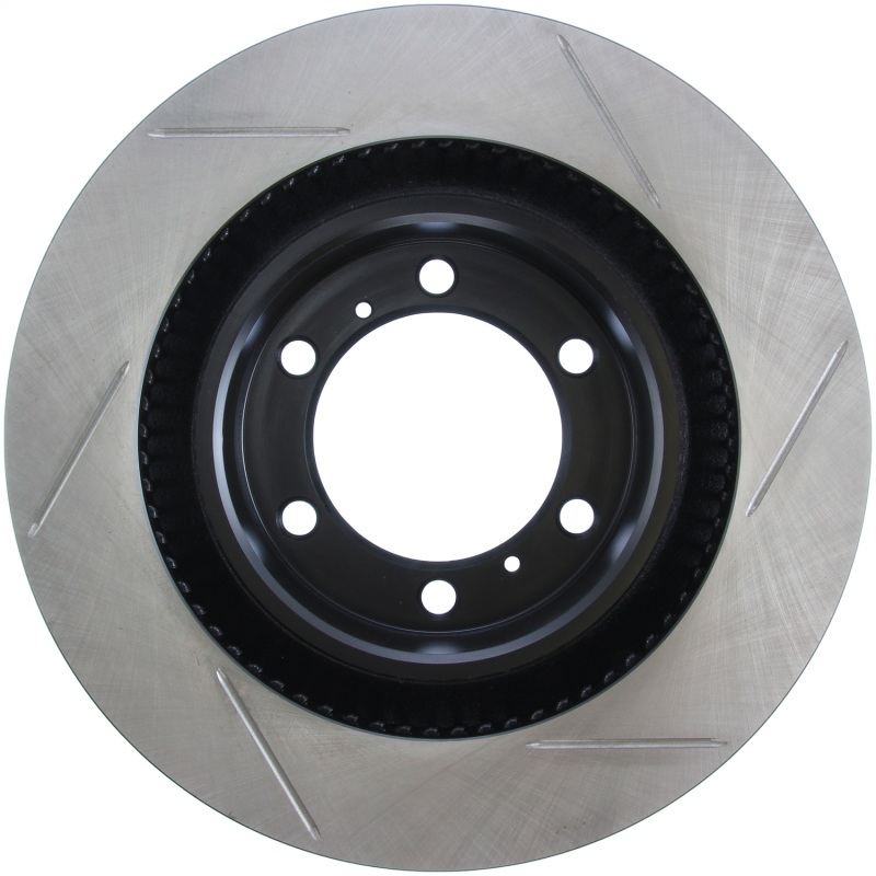Toyota 4Runner Brake Rotor (1) - Front Right - Stoptech - Slotted Sport - Black - `10-`20