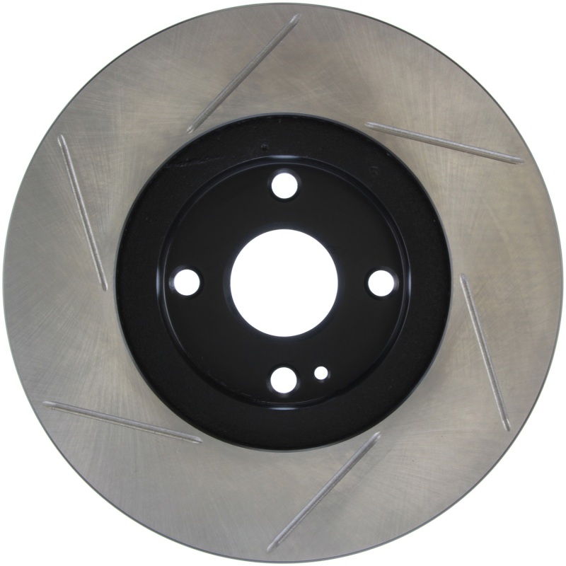 Mazda Miata Brake Rotor (1) - Front Left - Stoptech - Slotted Sport - Black - `01-`05