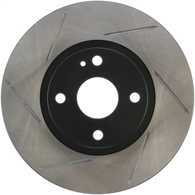Mazda Miata Brake Rotor (1) - Front Right - Stoptech - Slotted - Black - `01-`05 Mazda Miata Brake Rotor (1) - Front Right - Stoptech - Slotted - Black - `01-`05