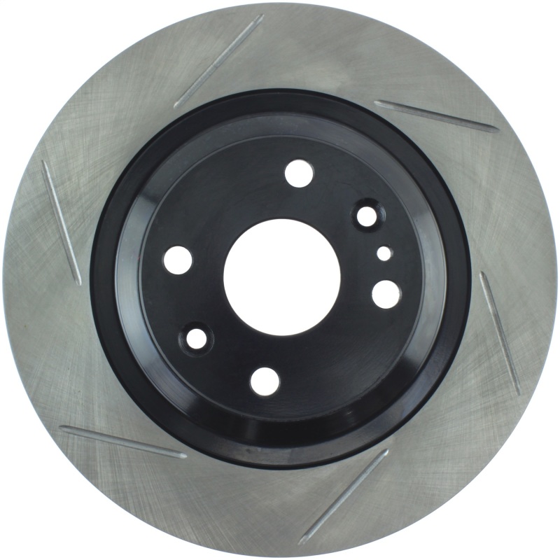 Mazda Miata Brake Rotor (1) - Rear Right - Stoptech - Slotted Sport - Black - `01-`05 Mazda Miata Brake Rotor (1) - Rear Right - Stoptech - Slotted Sport - Black - `01-`05