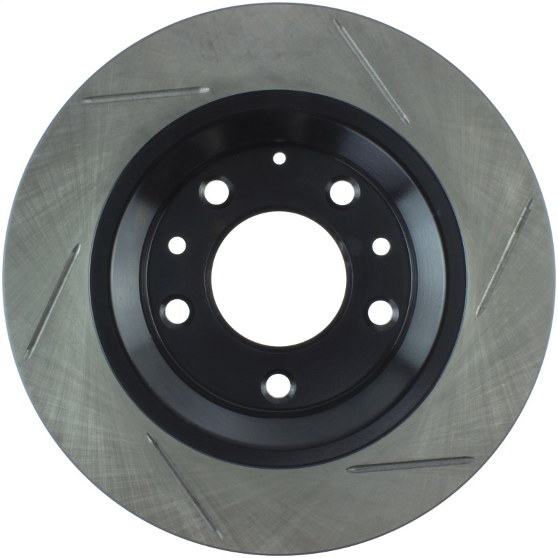 Mazda 626 Brake Rotor (1) - Rear Right - Stoptech - Slotted Sport - Black - `98-`02