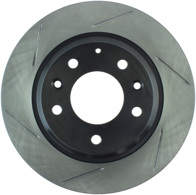 Mazda 626 Brake Rotor (1) - Rear Right - Stoptech - Slotted Sport - Black - `98-`02 Mazda 626 Brake Rotor (1) - Rear Right - Stoptech - Slotted Sport - Black - `98-`02