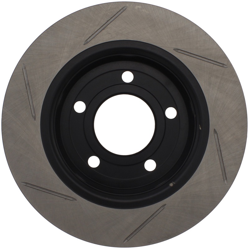 Mazda 3 Brake Rotor (1) - Rear Right - Stoptech - Slotted - Black - `04-`13
