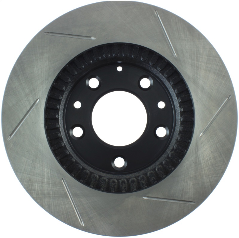 Mazda MX-5 Miata Brake Rotor (1) - Front Right - Stoptech - Slotted Sport - Black - `06-`15