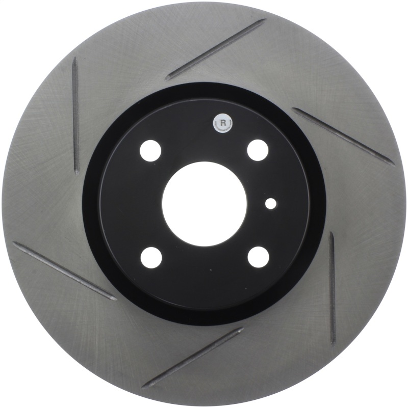 Mazda MX-5 Brake Rotor (1) - Front Right - Stoptech - Slotted Sport - Black - `16-`18 Mazda MX-5 Brake Rotor (1) - Front Right - Stoptech - Slotted Sport - Black - `16-`18