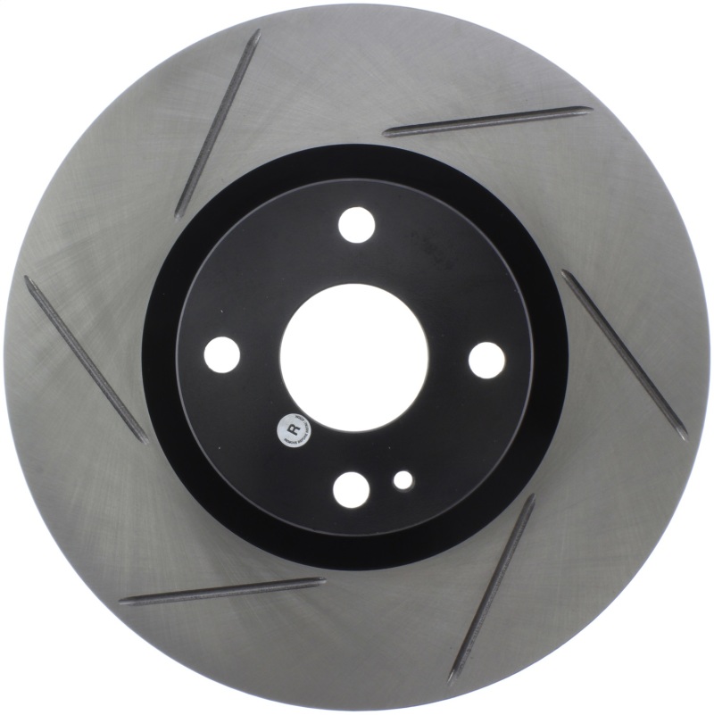 Mazda MX-5 Brake Rotor (1) - Front Passenger Side - Stoptech - Slotted Sport - Black E-Coated - `16-`18 Mazda MX-5 Brake Rotor (1) - Front Passenger Side - Stoptech - Slotted Sport - Black E-Coated - `16-`18