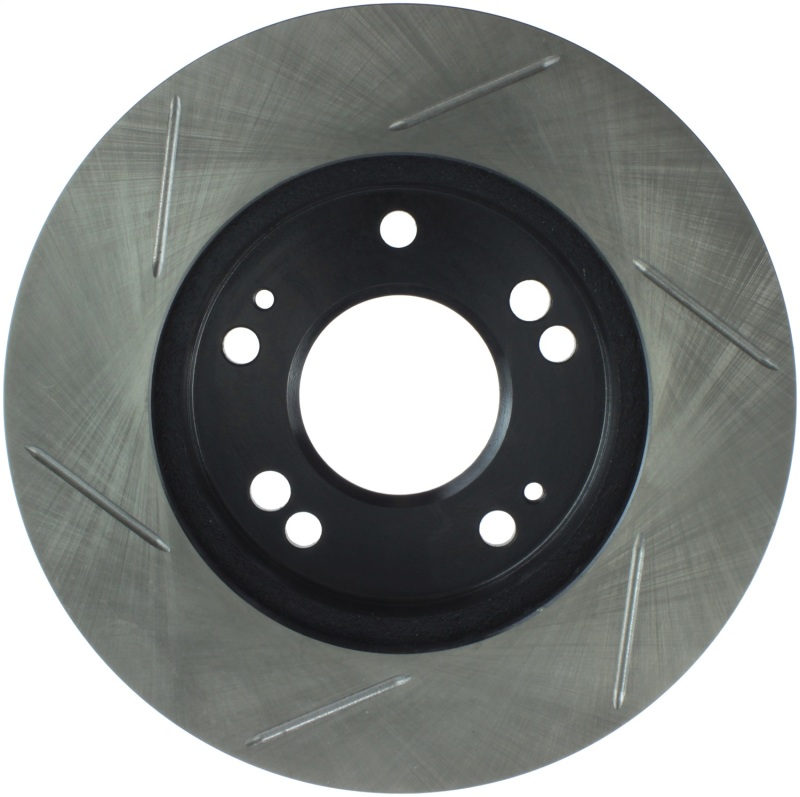 Dodge Avenger Brake Rotor (1) - Front Left - Stoptech - Slotted Sport Rotor - Black - `95-`00