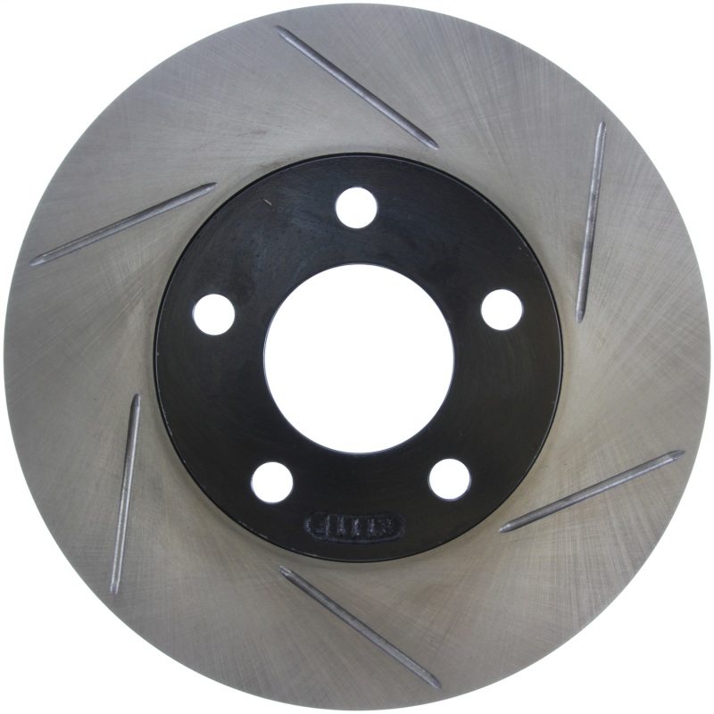 Ford Mustang Brake Rotor (1) - Front Left - Stoptech - Slotted - Black - `94-`02