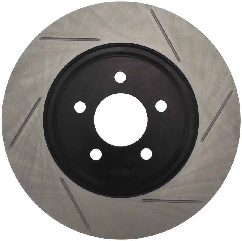 Ford Mustang Brake Rotor (1) - Front Left - Stoptech - Slotted - Black - `94-`04