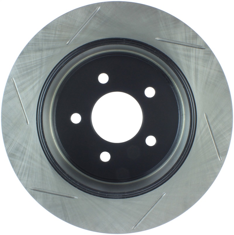 Ford Grand Marquis Brake Rotor (1) - Rear Left - Stoptech - Slotted Sport - Black - 2003