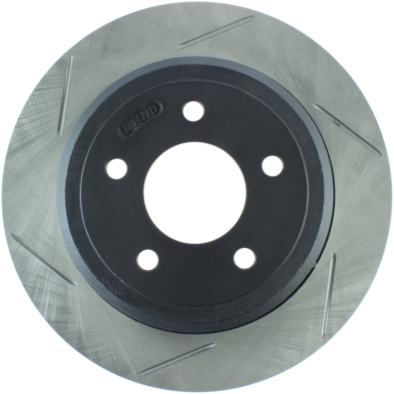 Ford Crown Victoria Brake Rotor (1) - Rear Right - Stoptech - Slotted Sport Rotors - Black - `03-`11