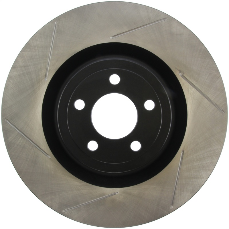 Ford Mustang Brake Rotor (1) - Right Front - Stoptech - Slotted Sport - Black - `15-`20 Ford Mustang Brake Rotor (1) - Right Front - Stoptech - Slotted Sport - Black - `15-`20
