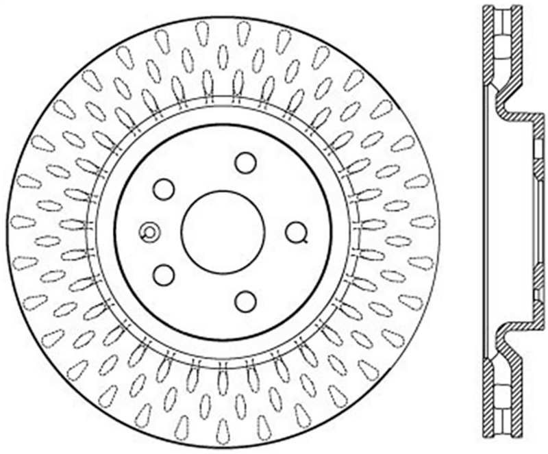 Buick Regal Brake Rotor (1) - Front Left - Stoptech - Slotted Sport Rotors - `12-`13 Buick Regal Brake Rotor (1) - Front Left - Stoptech - Slotted Sport Rotors - `12-`13