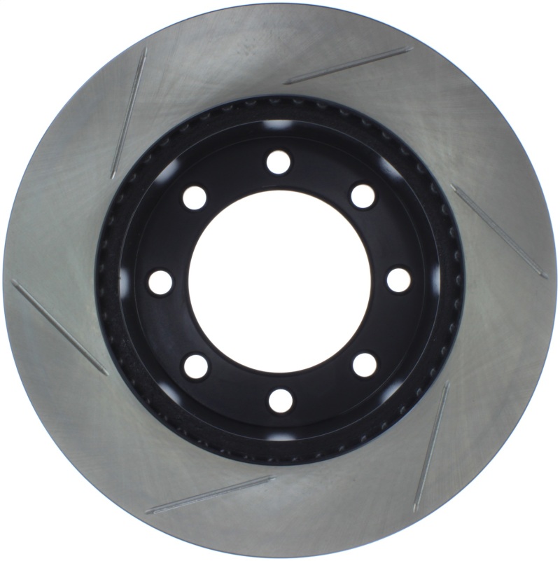 Ford F-250 Super Duty Brake Rotor (1) - Front Left - Stoptech - Sport Slotted - Black - `05-`13
