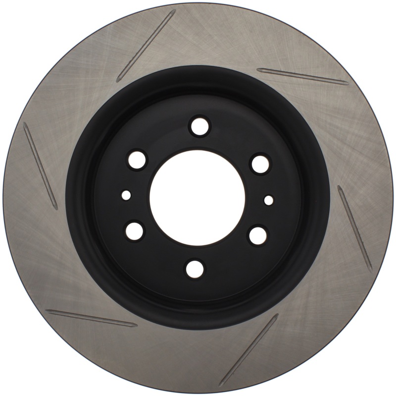 Lincoln Navigator Brake Rotor (1) - Front Right - Stoptech - Slotted Sport - Black - `07-`20