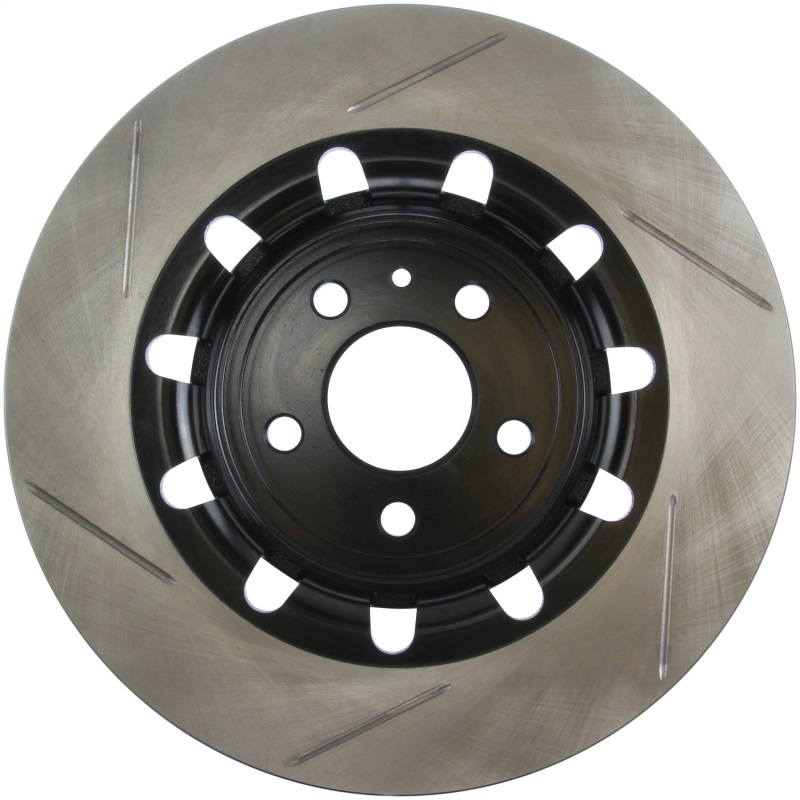 Ford Explorer Brake Rotor (1) - Front Left - Stoptech - Slotted Sport Rotor with Black E-Coating - Black - `13-`19