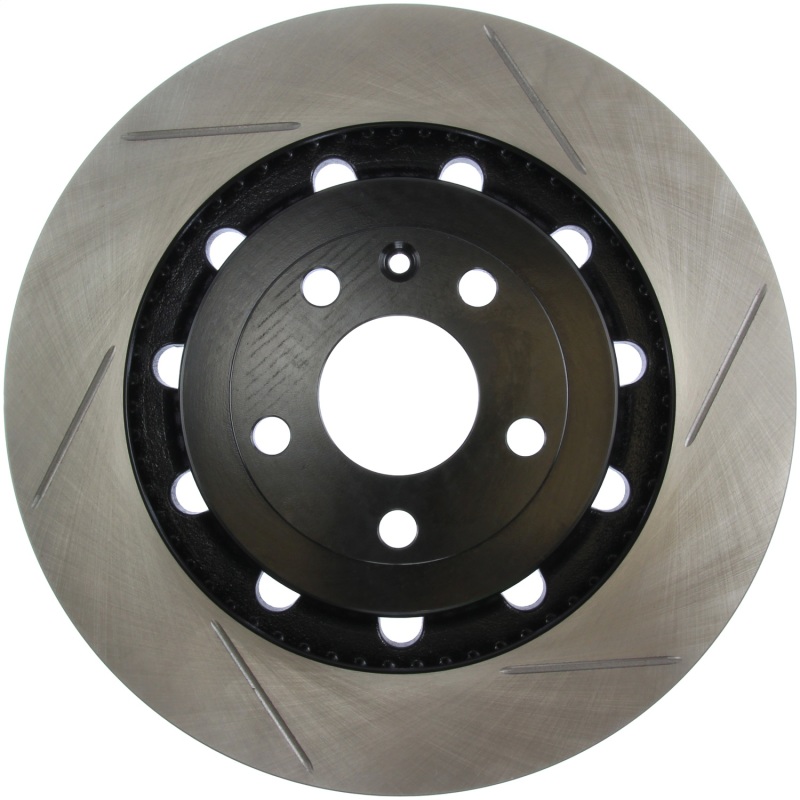 Ford Explorer Brake Rotor (1) - Front Left - Stoptech - Slotted Sport Rotor with Black E-Coating - Black - `13-`19 Ford Explorer Brake Rotor (1) - Front Left - Stoptech - Slotted Sport Rotor with Black E-Coating - Black - `13-`19