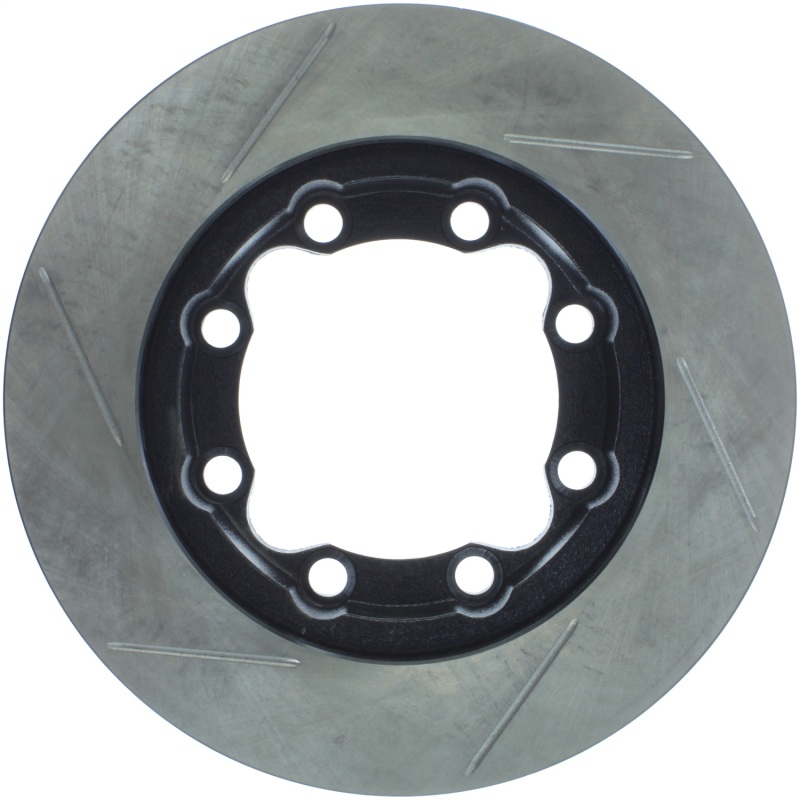 Chevrolet K3500 Brake Rotor (1) - Front Left - Stoptech - Slotted Sport - Black - `92-`00