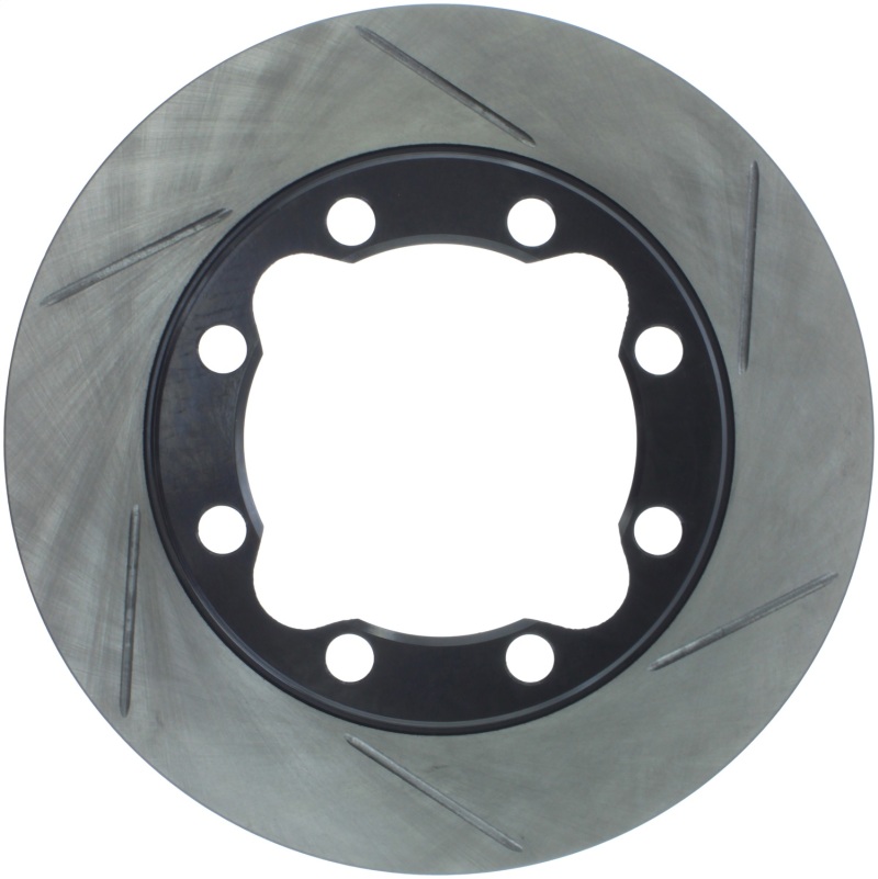 Chevrolet K3500 Brake Rotor (1) - Front Left - Stoptech - Slotted Sport - Black - `92-`00