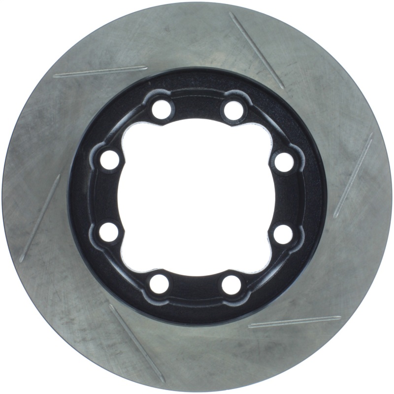 Chevrolet K3500 Brake Rotors (1) - Front Right - Stoptech - Slotted Sport - Black - `92-`00