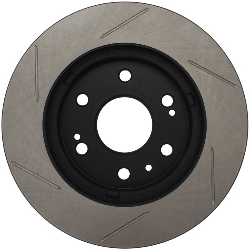 GMC Sierra 1500 Brake Rotor (1) - Front Left - Stoptech - Slotted Sport - Black - `05-`19
