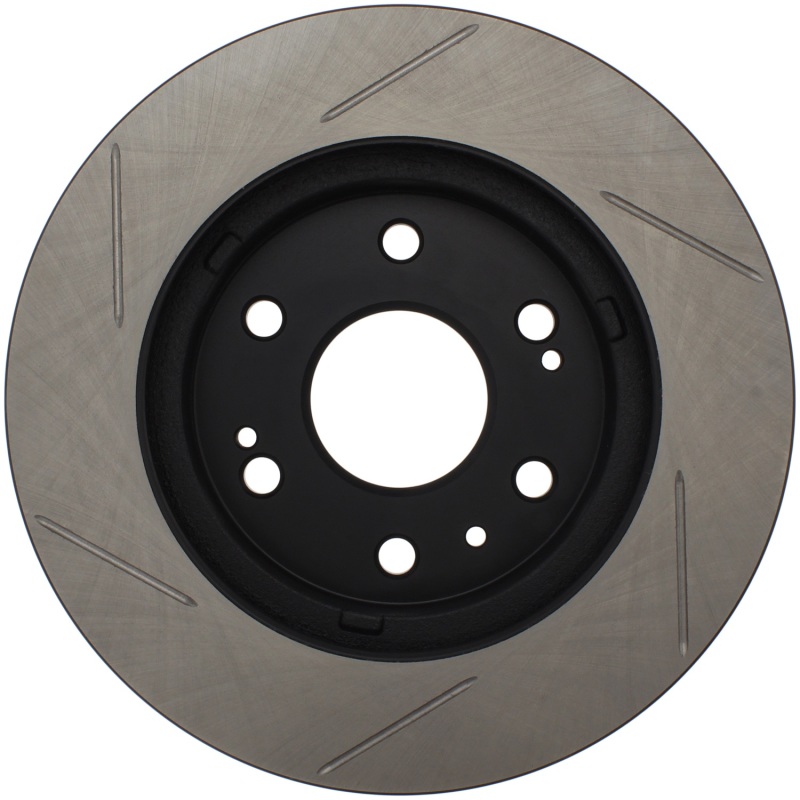 GMC Sierra Brake Rotor (1) - Front Right - Stoptech - Slotted Sport - Black - `07-`14