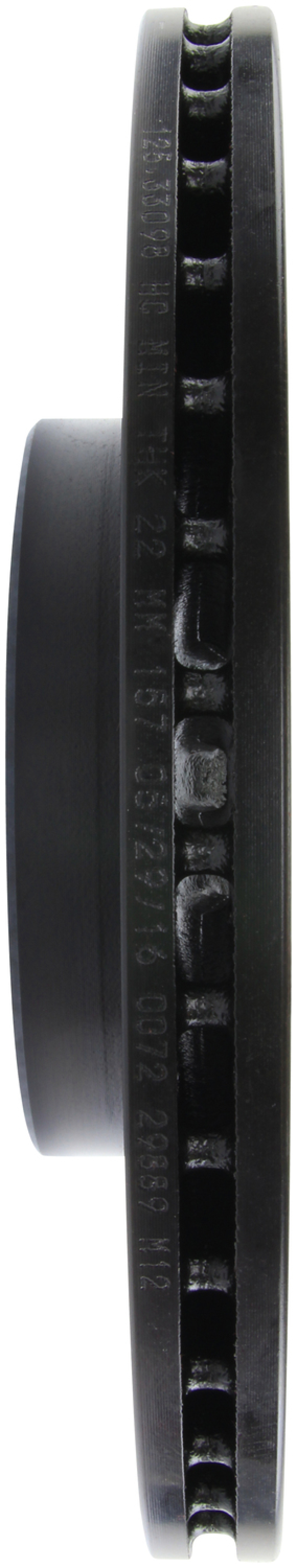 Volkswagen Caddy Brake Rotors (1) - Front Right - Stoptech - Slotted & Drilled Sport - Black - `14-`19