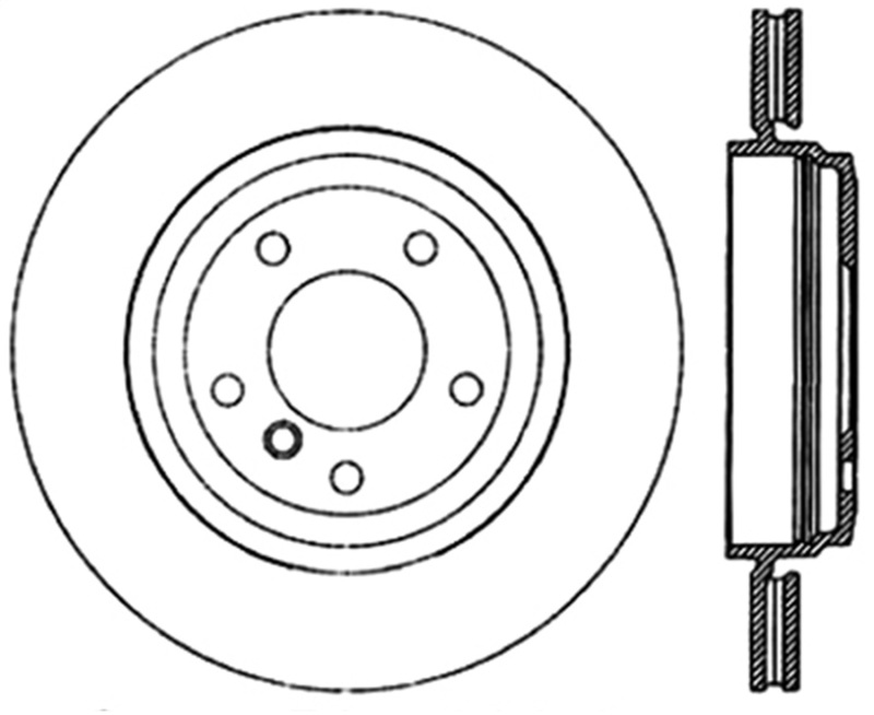 BMW 3 Series Brake Rotor (1) - Rear Left - Stoptech - Drilled & Slotted Sport - Black - `00-`05 BMW 3 Series Brake Rotor (1) - Rear Left - Stoptech - Drilled & Slotted Sport - Black - `00-`05