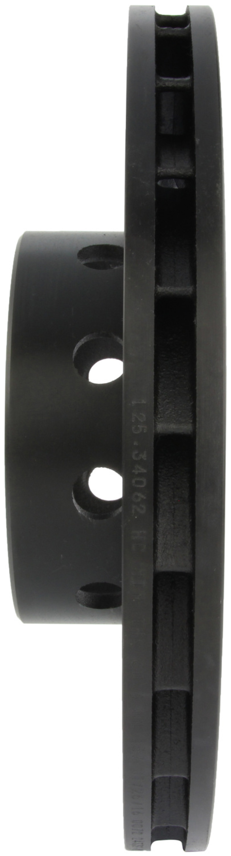 BMW M5 Brake Rotor (1) - Front Left - Stoptech - Slotted & Drilled - Black - `00-`03