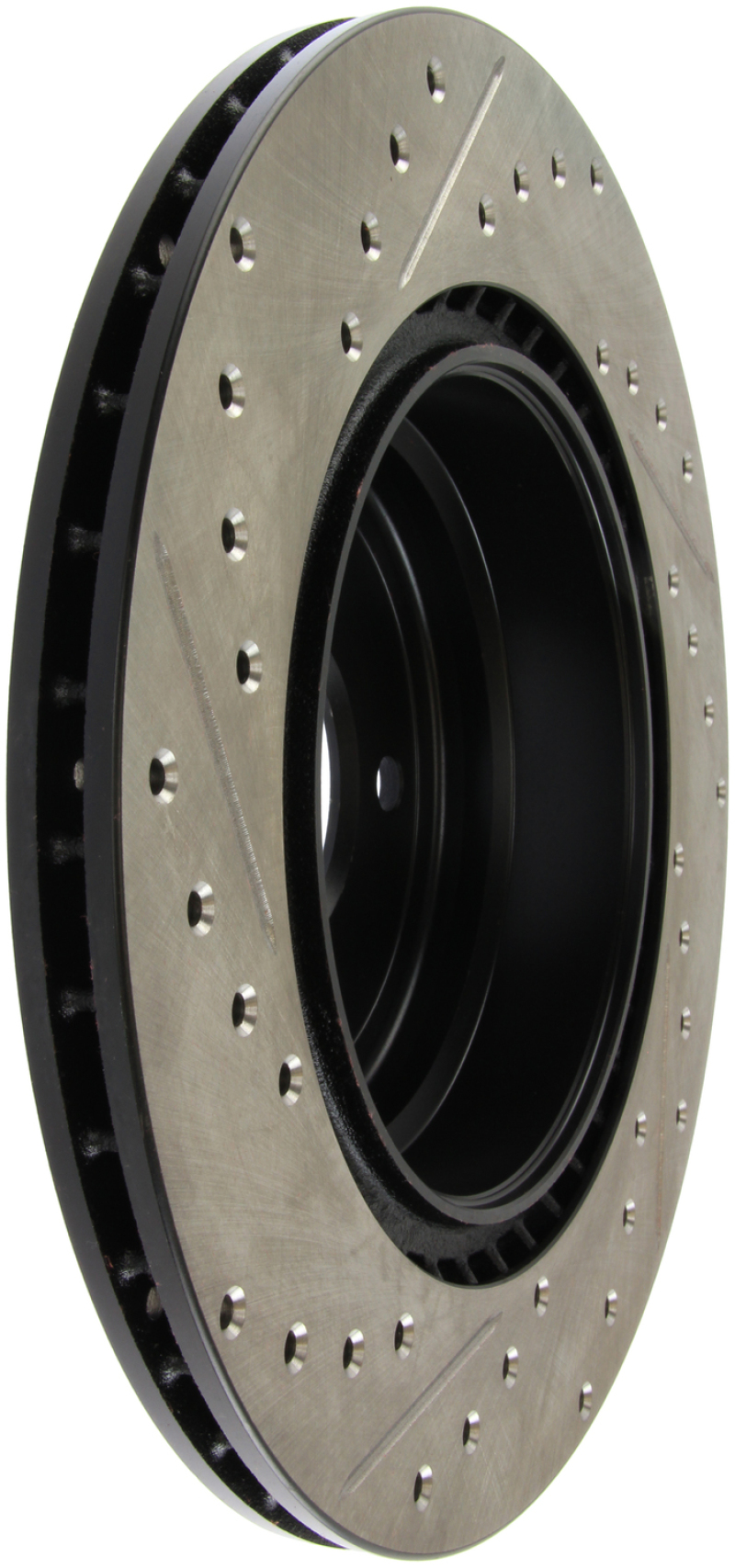 BMW 3 Series Brake Rotor (1) - Rear Left - Stoptech - Slotted & Drilled - Black - 2006 BMW 3 Series Brake Rotor (1) - Rear Left - Stoptech - Slotted & Drilled - Black - 2006