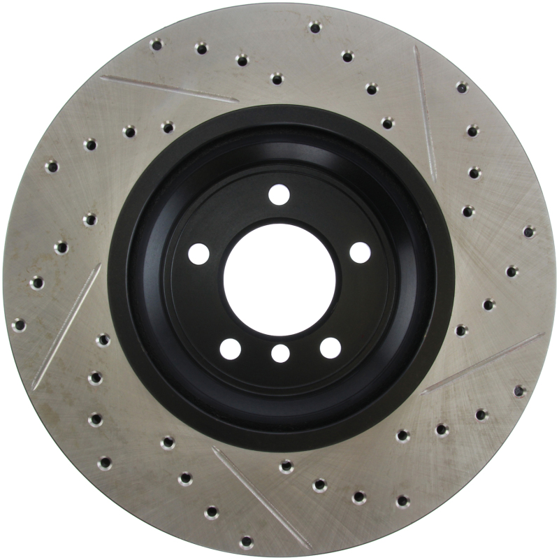 BMW 3 Series Brake Rotor (1) - Front Right - Stoptech - Slotted & Drilled - `09-`11