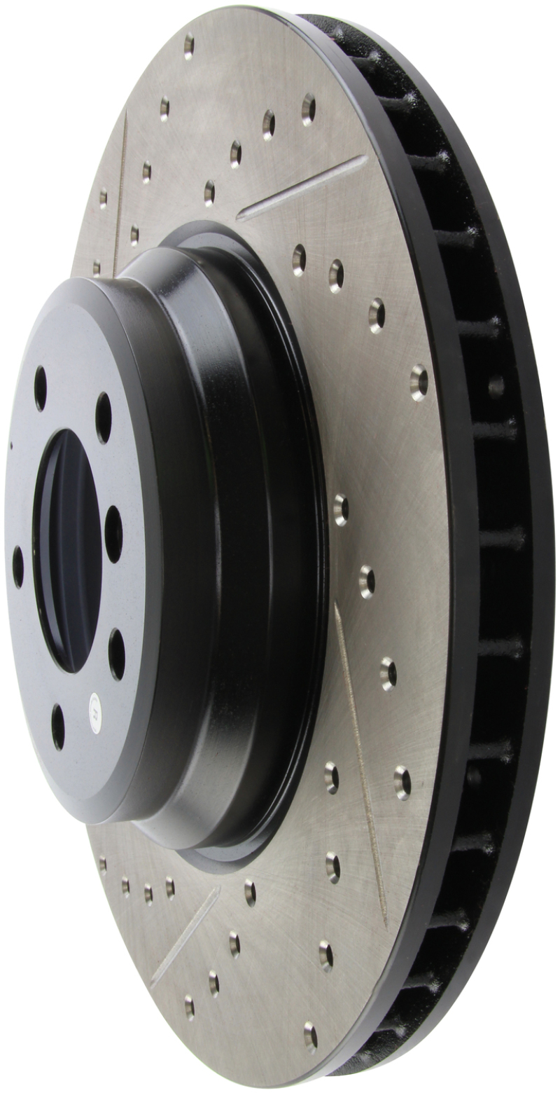 BMW 3 Series Brake Rotor (1) - Front Right - Stoptech - Slotted & Drilled - `09-`11