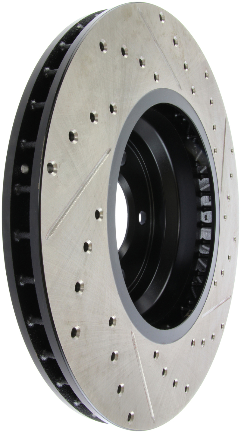 BMW 335i Brake Rotor (1) - Front Right - Stoptech - Slotted & Drilled - `07-`13