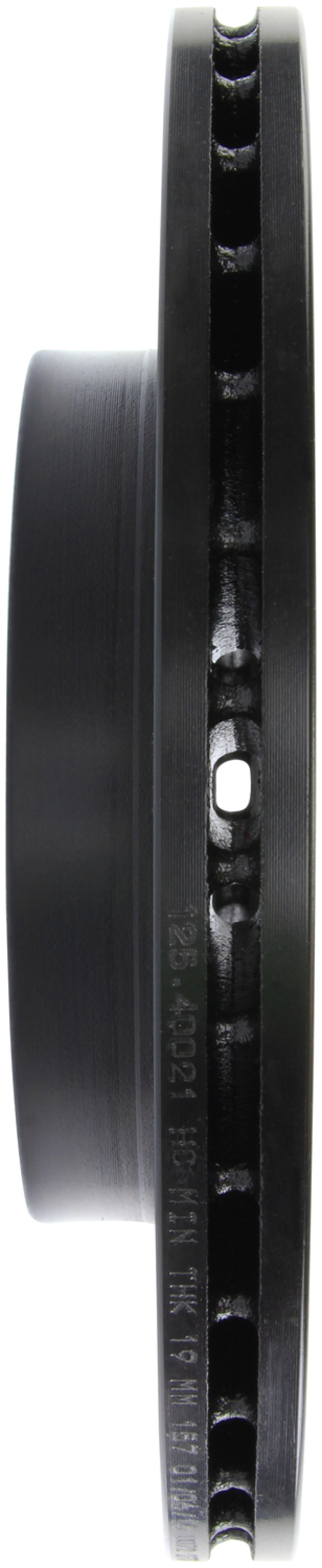 Honda City Brake Rotor (1) - Front Left - Stoptech - Drilled/Slotted Rotor - Black - `10-`14