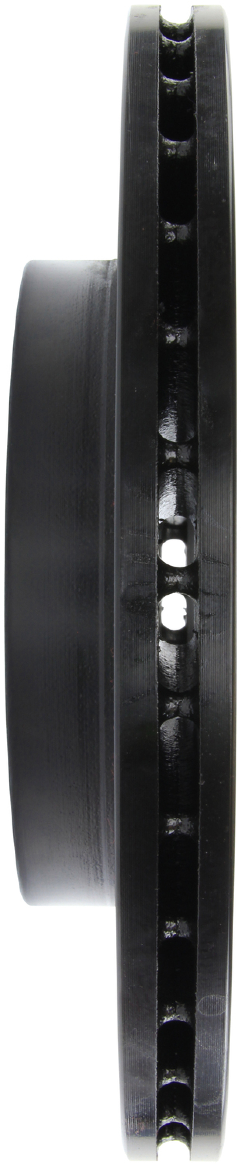 Honda City Brake Rotor (1) - Front Right - Stoptech - Drilled & Slotted - Black - `10-`14