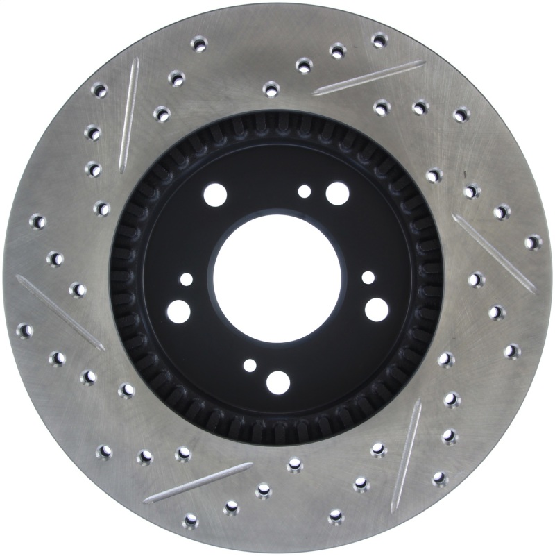 Honda CR-V Brake Rotor (1) - Front Left - Stoptech - Slotted/Drilled - `97-`01