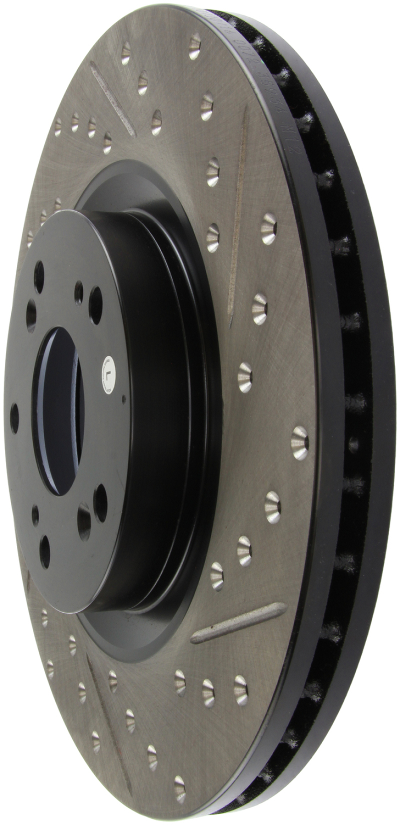 Honda CR-V Brake Rotor(s) (1) - Front Left - Stoptech - Slotted & Drilled - Black - `05-`06