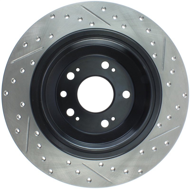 Acura TL Brake Rotors (1) - Rear Right - Stoptech - Drilled & Slotted - `09-`14