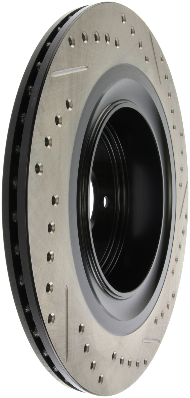 Nissan 370Z Brake Rotor (1) - Rear Right - Stoptech - Slotted & Drilled - `09-`19 Nissan 370Z Brake Rotor (1) - Rear Right - Stoptech - Slotted & Drilled - `09-`19