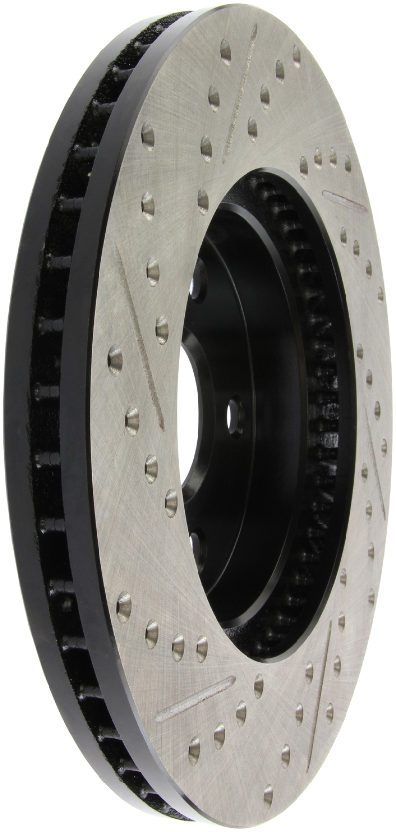 Lexus ES300 Brake Rotor (1) - Front Left - Stoptech - Slotted & Drilled - Black - 2002 Lexus ES300 Brake Rotor (1) - Front Left - Stoptech - Slotted & Drilled - Black - 2002